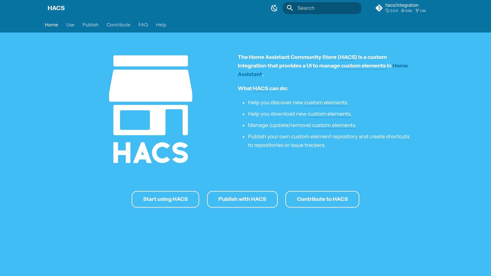 HACS – Home Assistant Community Store
