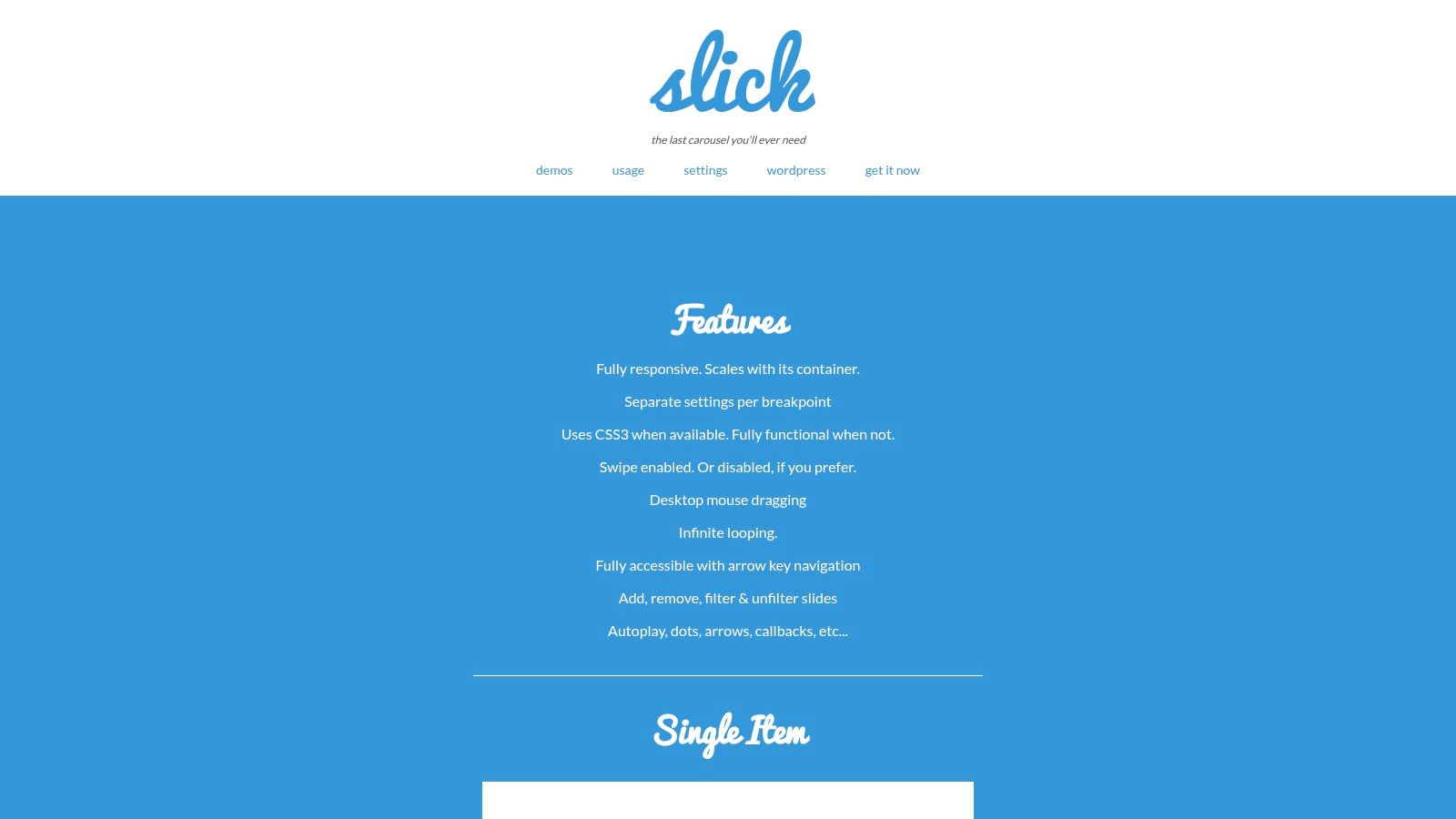 Slick Carousel